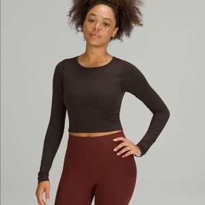 RARE Lululemon Free To Ebb Street Long Sleeve French Press